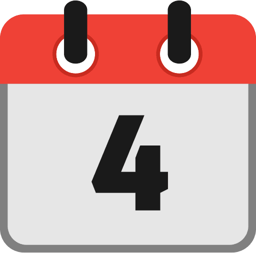 Calendar Date 4 Icon