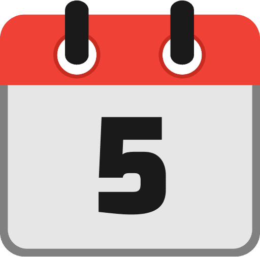 Calendar Date 5 Icon