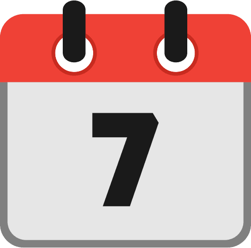 Calendar Date 7 Icon