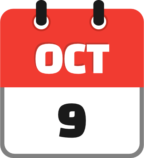 October 9 Icon