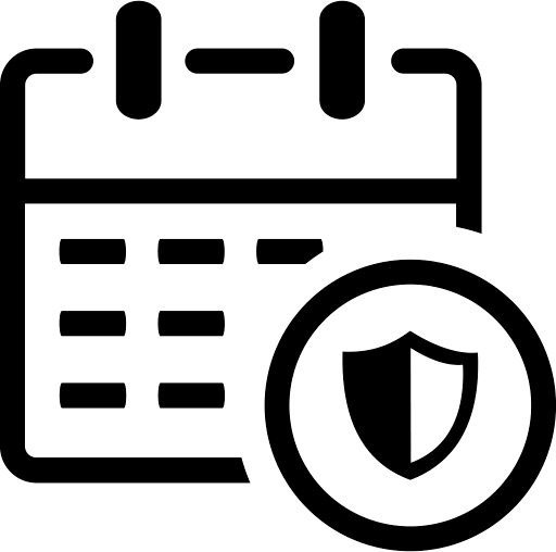 Secure Date Calendar Icon