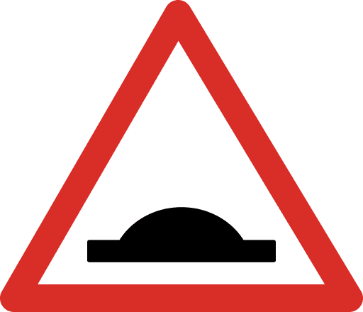 Bump Ahead Sign Icon