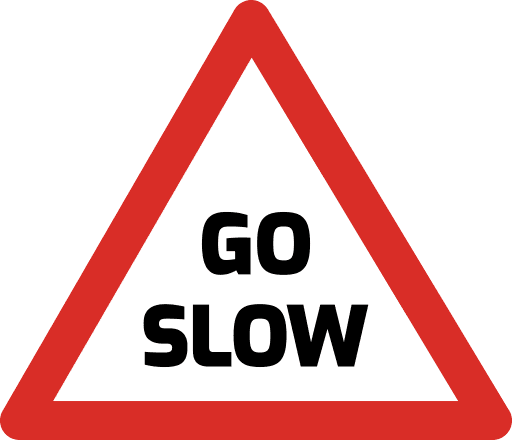 Go Slow Sign Icon