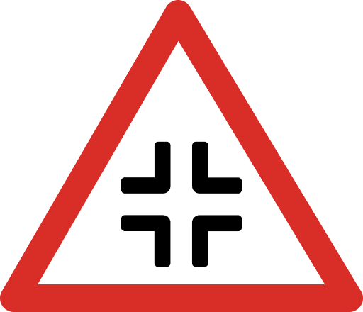 Intersection Sign Icon