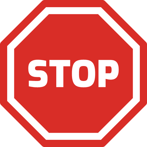 Stop Road Sign Icon