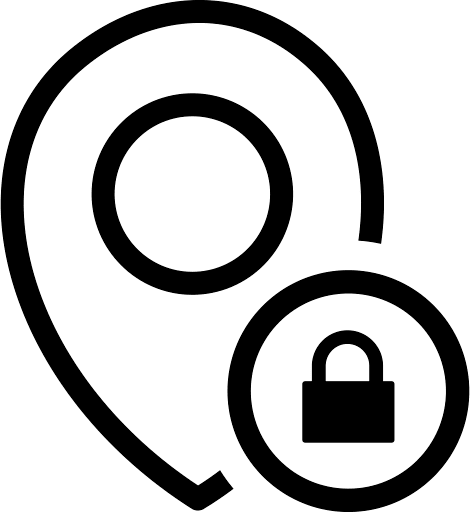 Lock Map Location Icon