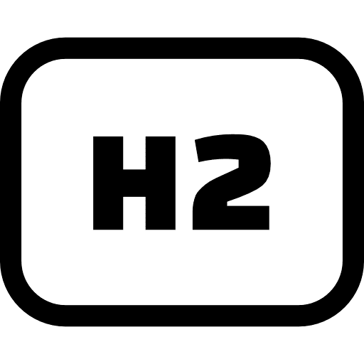 H2 Heading Rectangle Icon