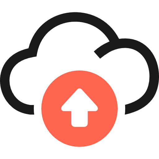 Upload Cloud Color Icon