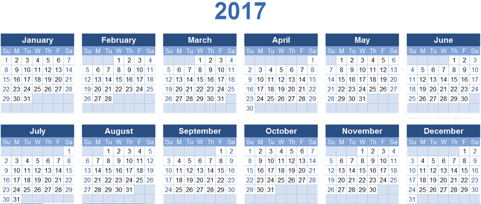 2017 Calendar Png 4 Transparent PNG Image