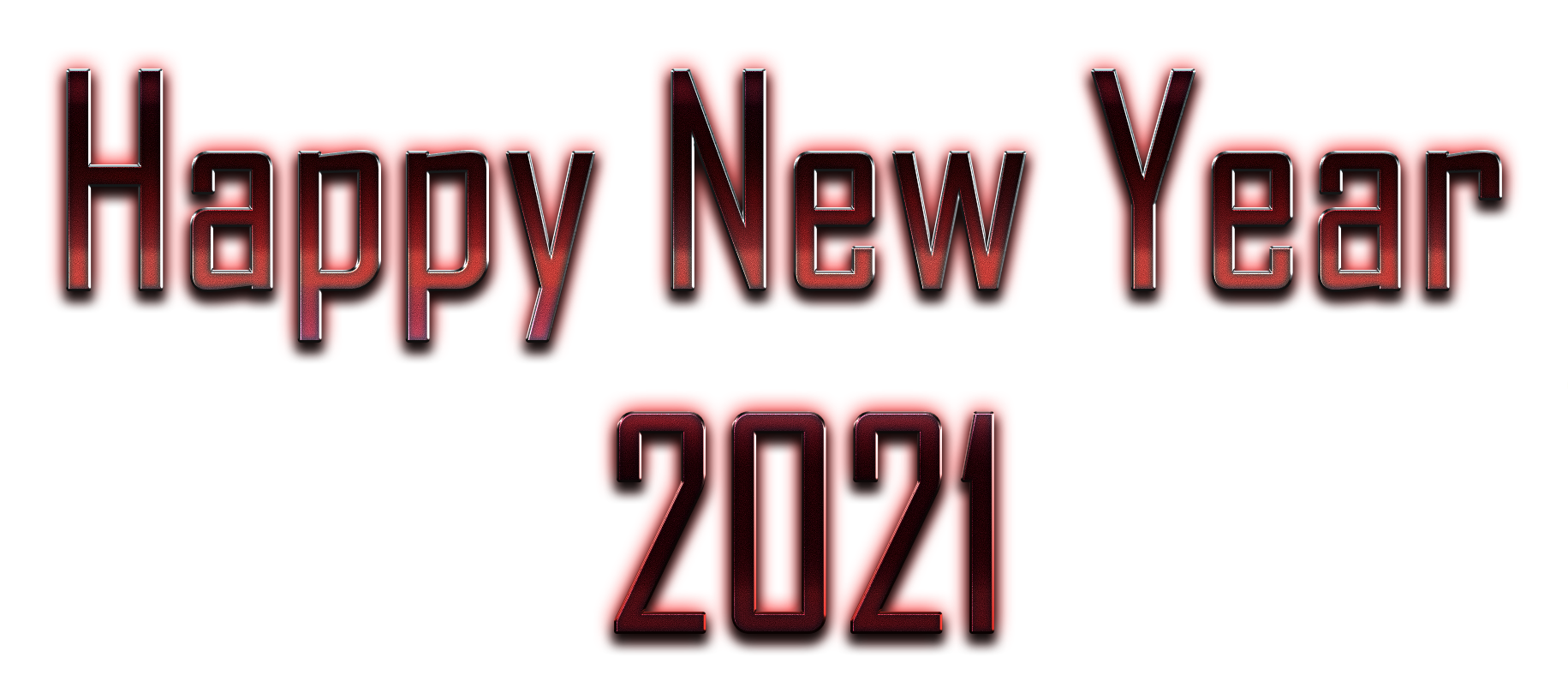 New Year 2021 Happy Decoration Transparent PNG Image