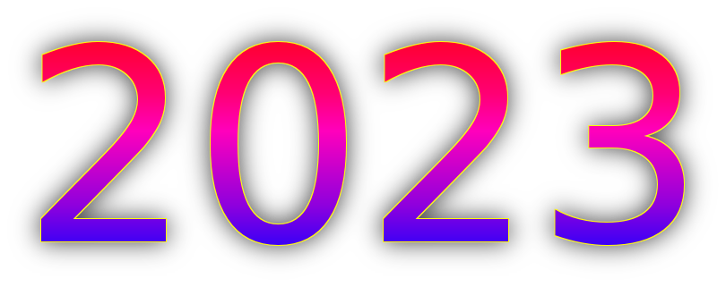 2023 New Year Free PNG HQ Transparent PNG Image