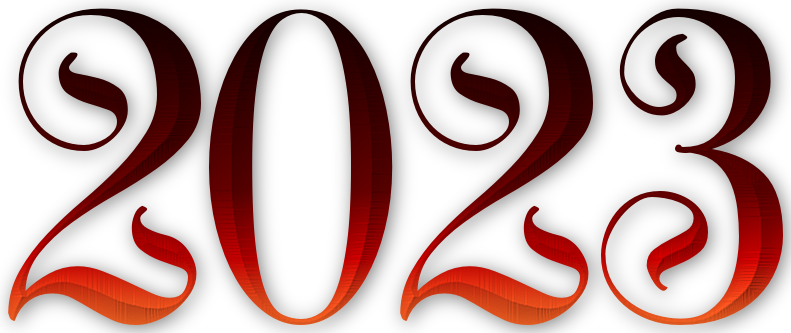 2023 Text Free Clipart HD Transparent PNG Image