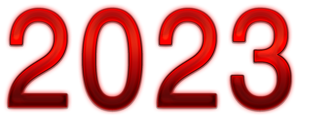 2023 Text Free HD Image Transparent PNG Image