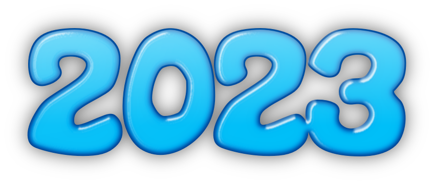 2023 Text Free Clipart HD Transparent PNG Image