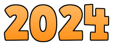 2024 Text HD Image Free Transparent PNG Image