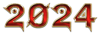 2024 New Year Free PNG HQ Transparent PNG Image