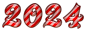 2024 Text Free Clipart HQ Transparent PNG Image