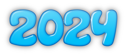 2024 Text Free PNG HD Transparent PNG Image