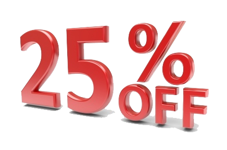 25 percent Off Png Image Transparent PNG Image