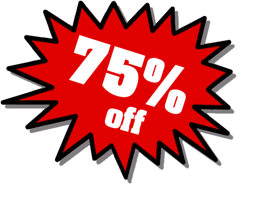 75 percent Off Png Transparent PNG Image