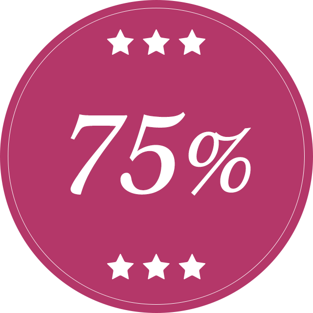 75 percent Off Png Image Transparent PNG Image