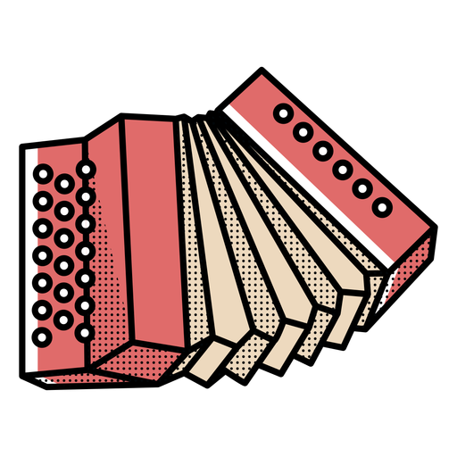 Vector Red Accordion HD Image Free Transparent PNG Image