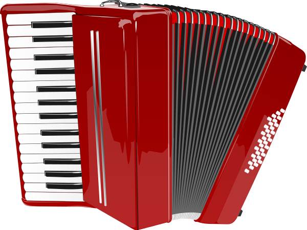 Vector Red Accordion Download HQ Transparent PNG Image