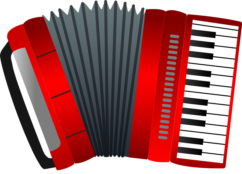 Vector Red Accordion Free HQ Image Transparent PNG Image