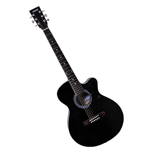 Guitar Acoustic Vector Black PNG Download Free Transparent PNG Image