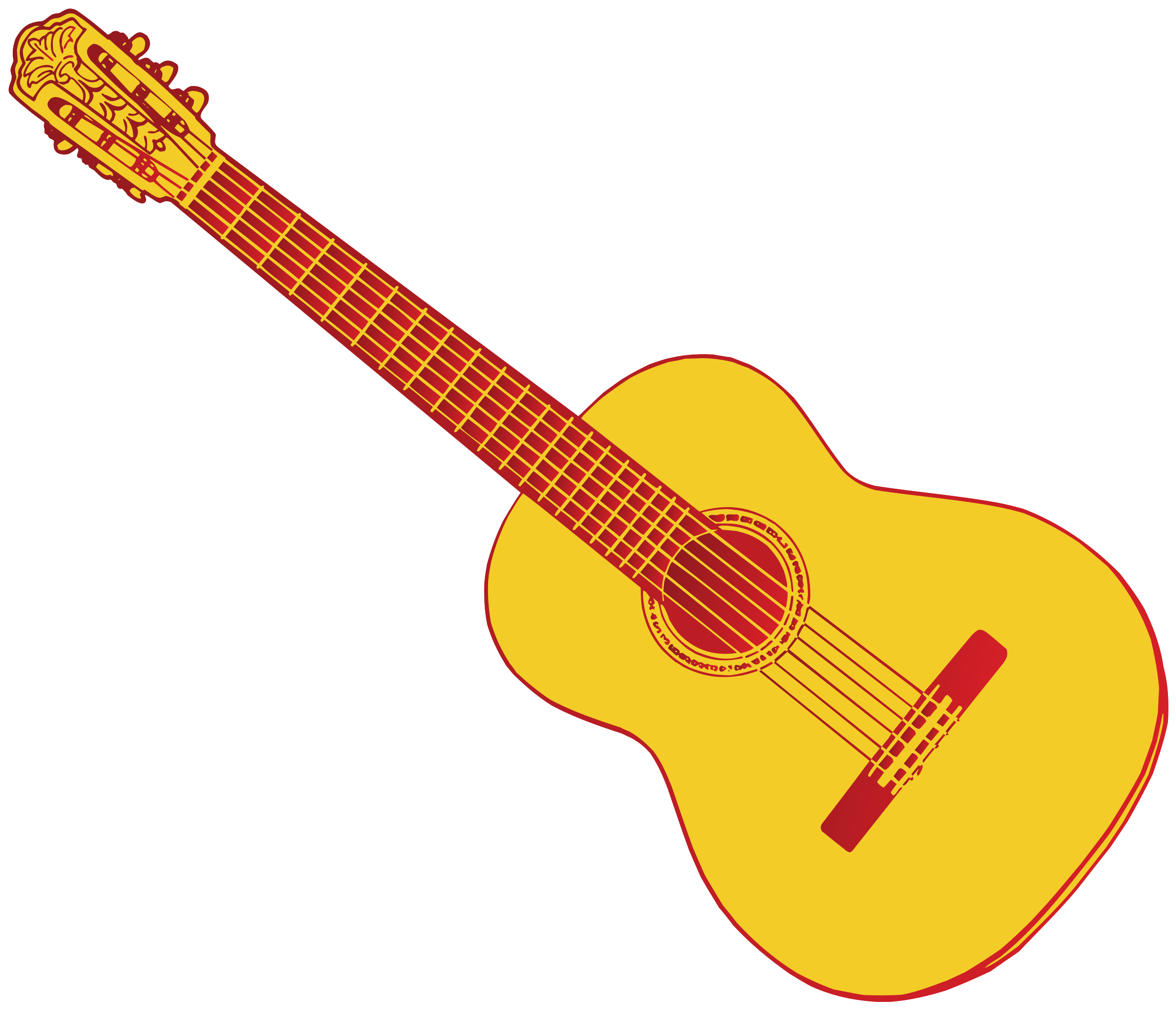 Guitar Acoustic Vector PNG Image High Quality Transparent PNG Image