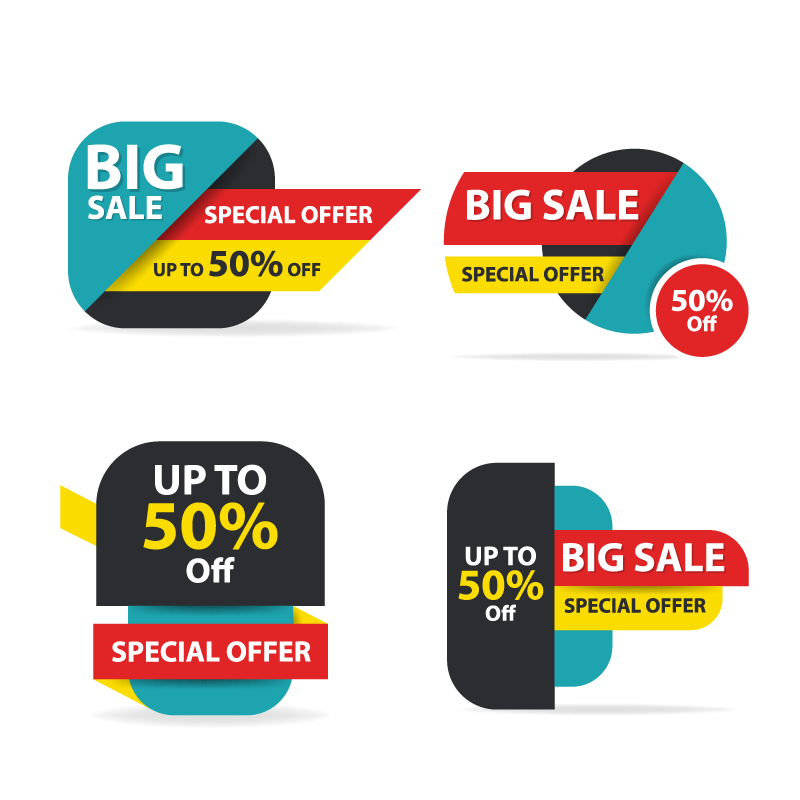 Elements Shopping For Colorful Poster Sales Sale Transparent PNG Image