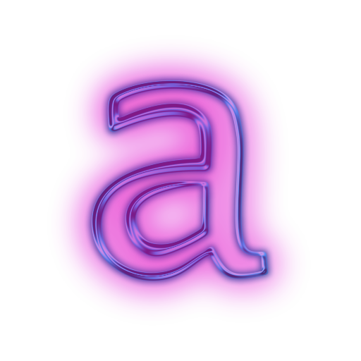 Alphabet Neon PNG Free Photo Transparent PNG Image