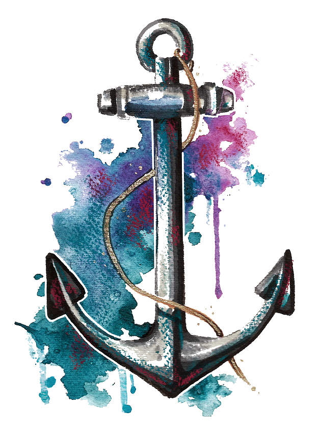 Watercolor Anchor Download Free Image Transparent PNG Image