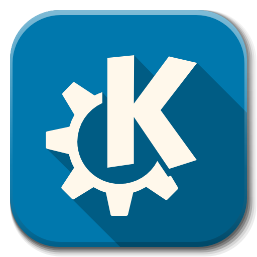 Blue Kde Symbol Apps Here Start Logo Transparent PNG Image