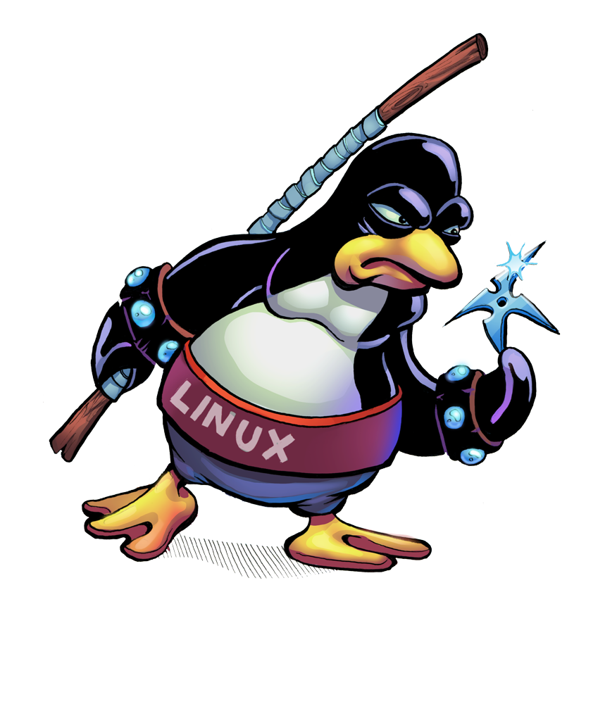 Tux Kernel Systemd Linux Ninja Block Transparent PNG Image