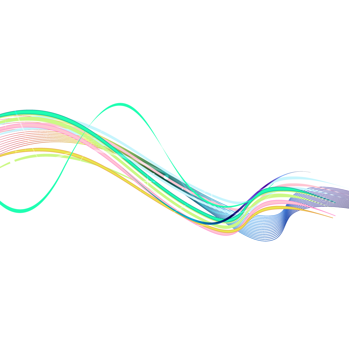 Color Rainbow Vector Lines Curve PNG Download Free Transparent PNG Image