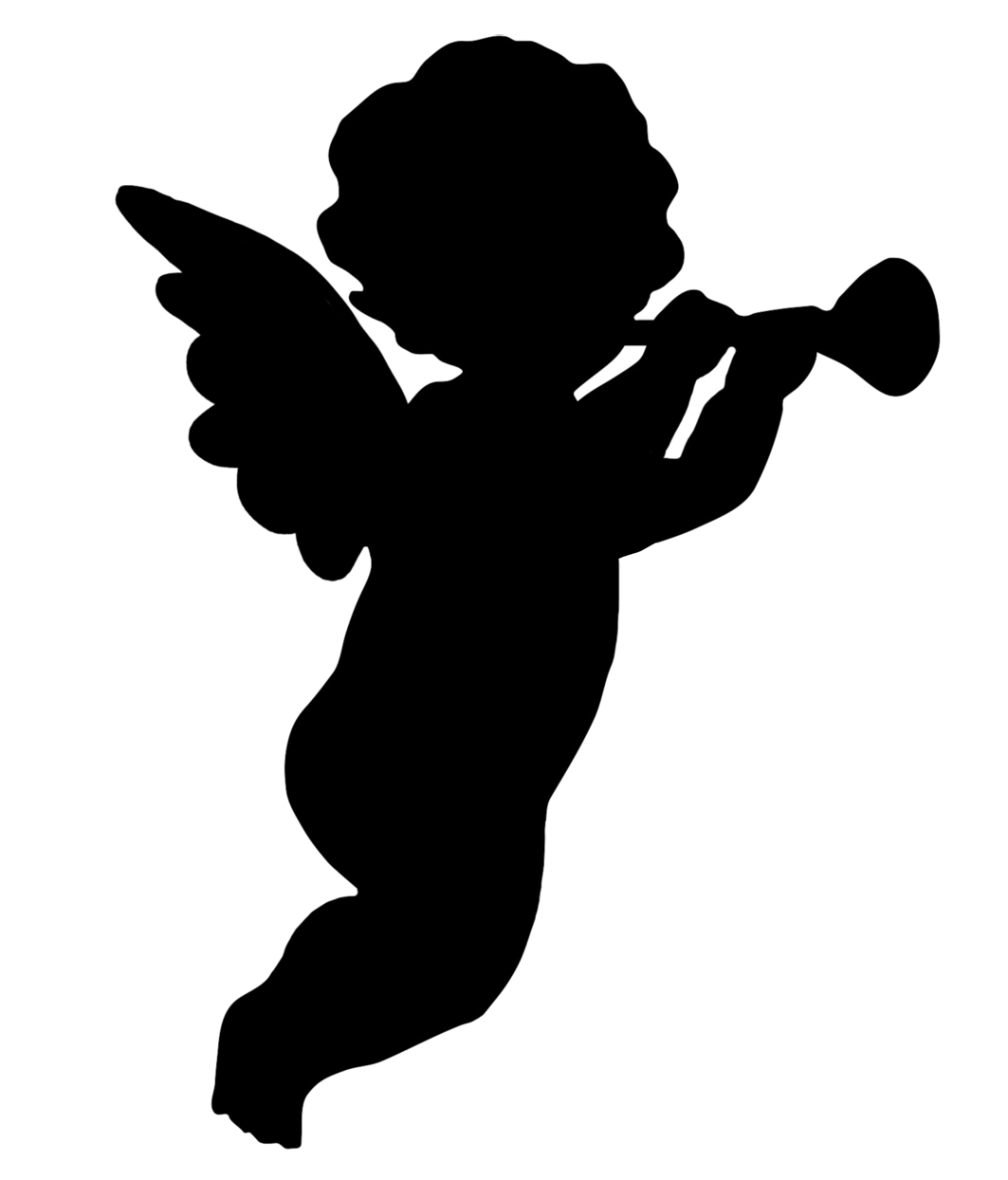 Silhouette Angel Free Download PNG HD Transparent PNG Image