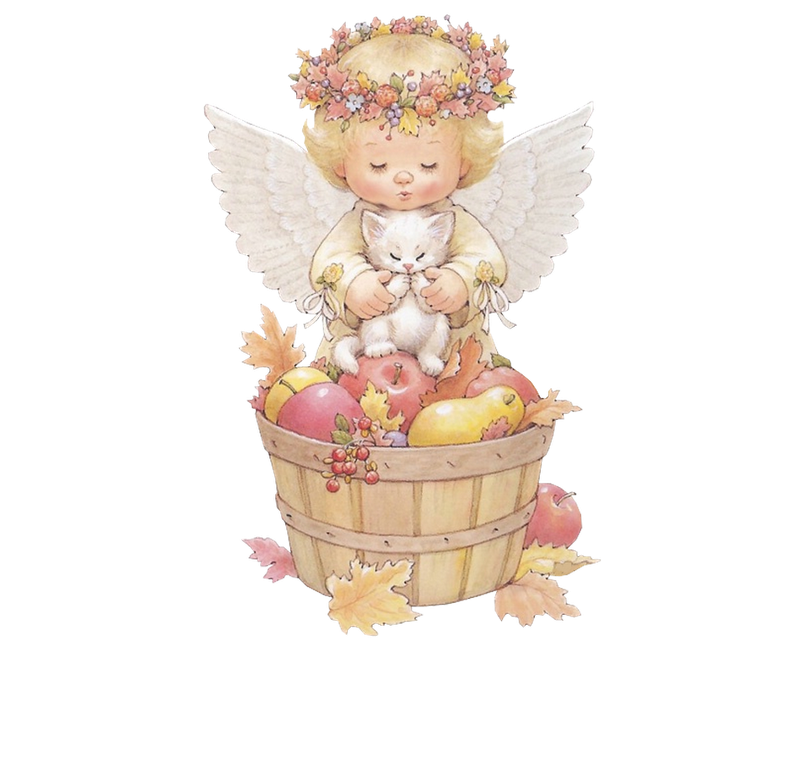 Cute Angel Illustration Babes Kitten Holly With Transparent PNG Image