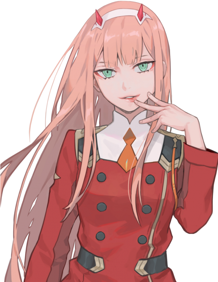 Photos Girl Anime Zero Two Transparent PNG Image