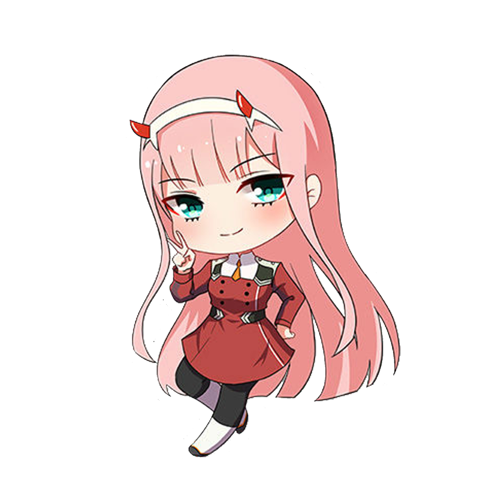 Girl Pic Anime Zero Two Transparent PNG Image