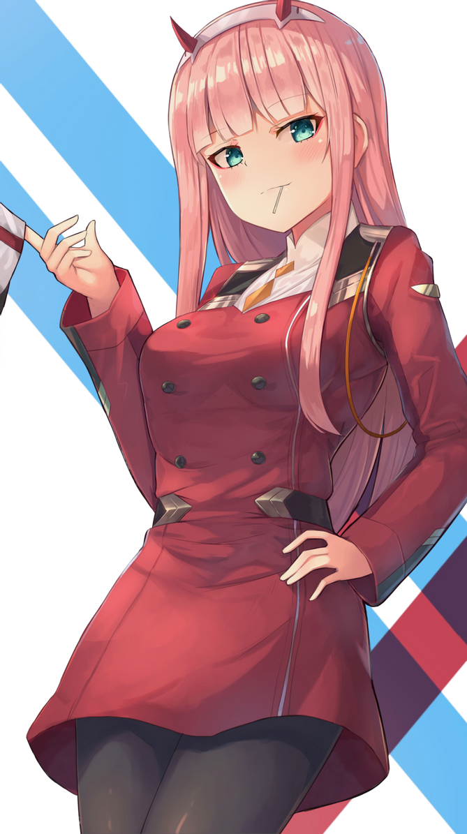 Girl Anime Zero Two PNG File HD Transparent PNG Image