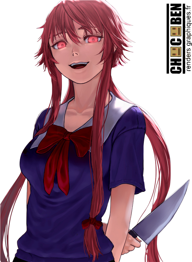 Gasai Anime Female Yuno HQ Image Free Transparent PNG Image