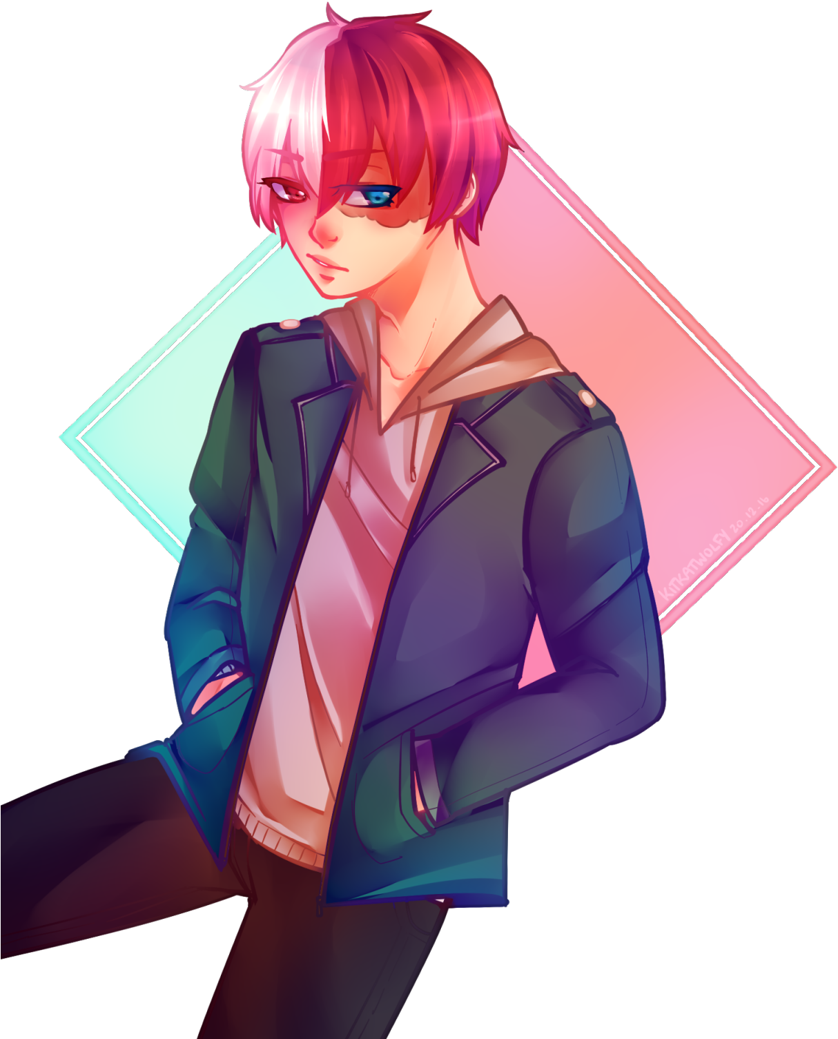 Todoroki Pic PNG Free Photo Transparent PNG Image