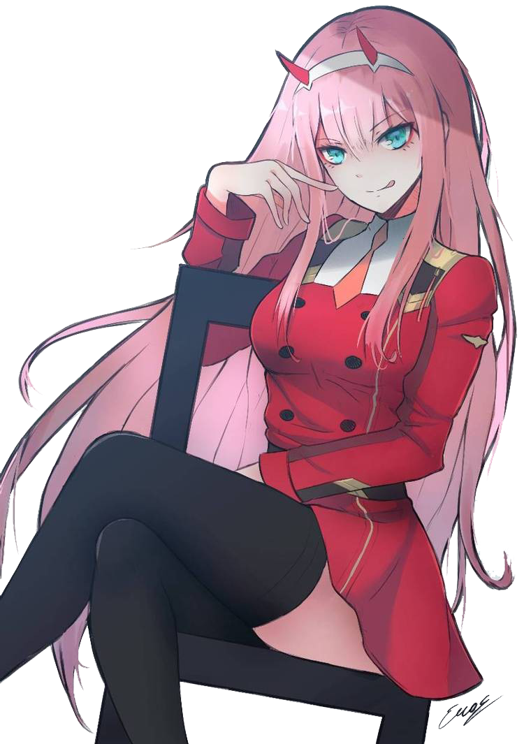 Fanart Zero Two PNG Download Free Transparent PNG Image