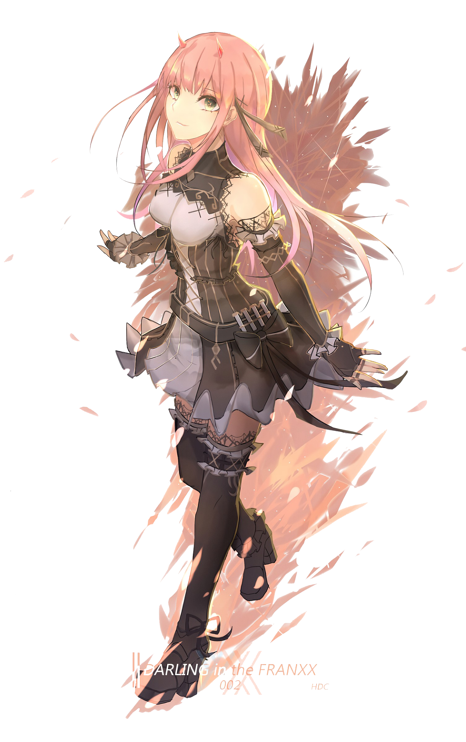 Fanart Picture Zero Two PNG File HD Transparent PNG Image