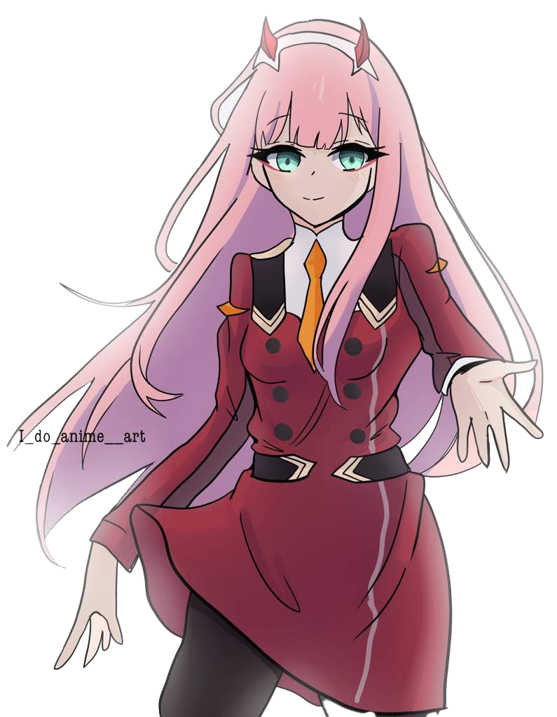 Fanart Zero Two Free Download PNG HQ Transparent PNG Image