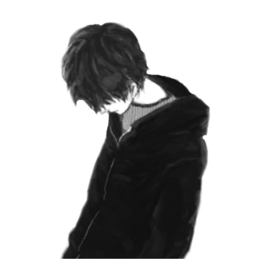 Boy Anime Photos Sad Download HQ Transparent PNG Image