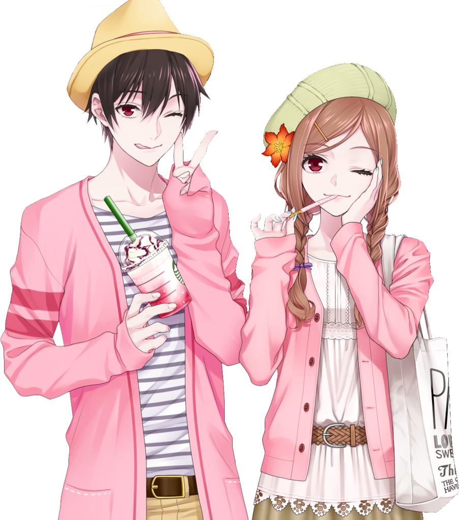 Cute Couple Anime Picture Free Download Image Transparent PNG Image