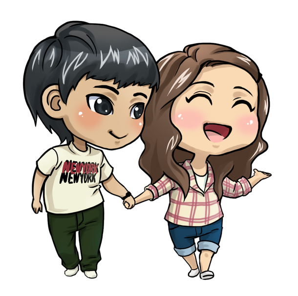 Images Cute Couple Anime Free Clipart HQ Transparent PNG Image