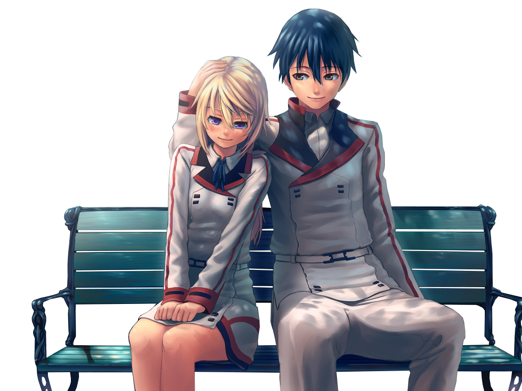 High Picture School Couple Anime Transparent PNG Image